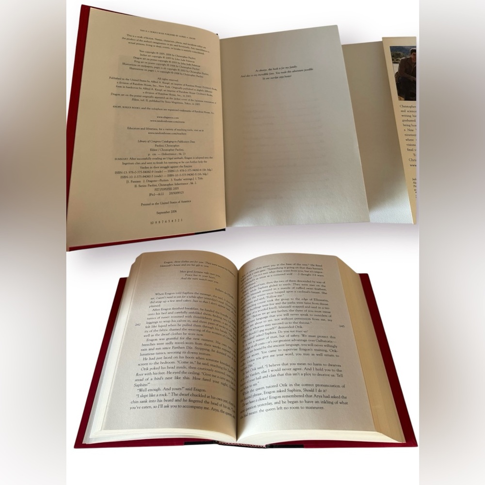 🛍️SALE🛍️INHERITANCE & ELDEST (Limited Edition) by Christopher Paolini (Set of 2) - Picture 16 of 16